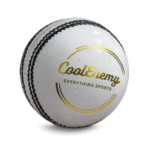 Coolenemy Premium Leather Cricket Ball | Hand Stitched | Alum-Tanned Leather | Practice & Match Quality | Ideal for Turf & Mat Pitches | White